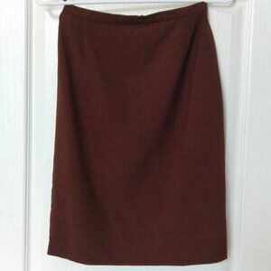 GIORGIO ARMANI Black Label Silk Brown Skirt XS S IT44
